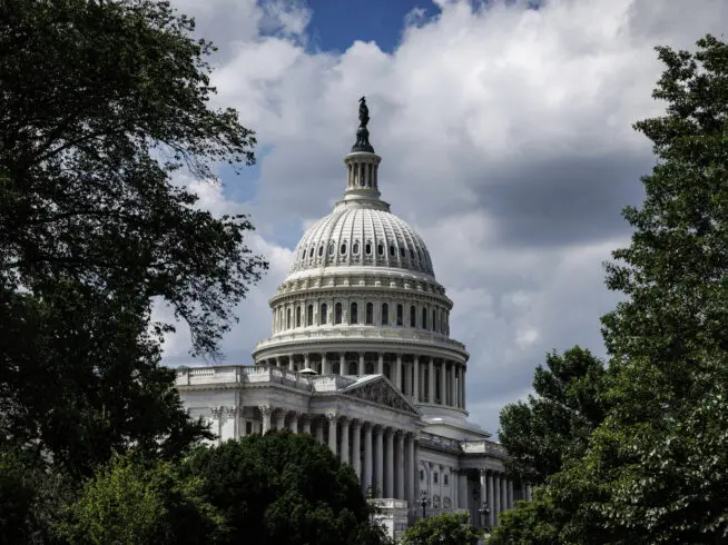 The U.S. Capitol building is seen on May 15, 2025 in Washington, D.C.