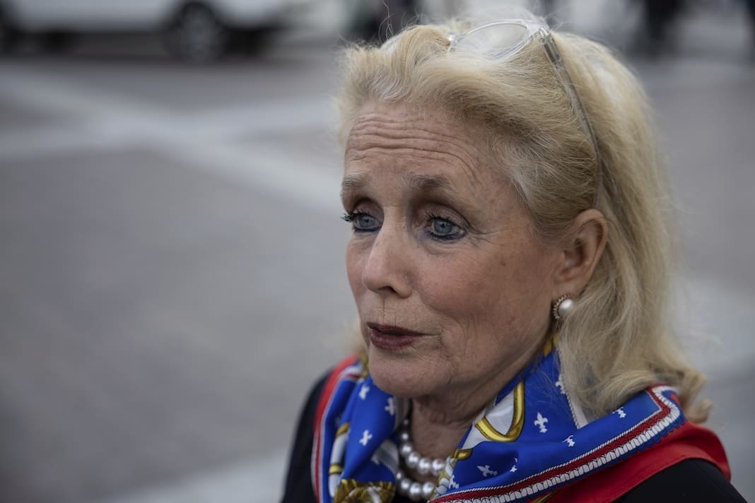 Rep. Debbie Dingell (D-Mich.) speaks with reporters outside the U.S. Capitol May 30, 2023. (Francis Chung/POLITICO via AP Images)